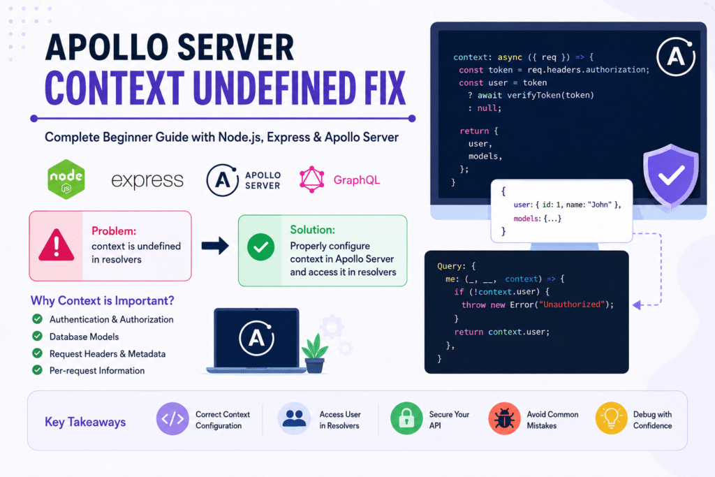 apollo server context undefined
