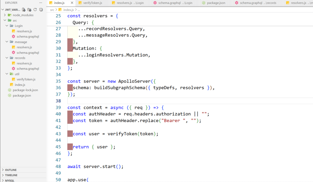 folder struture